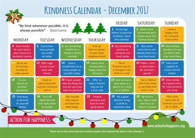 Kindness Calendar Small